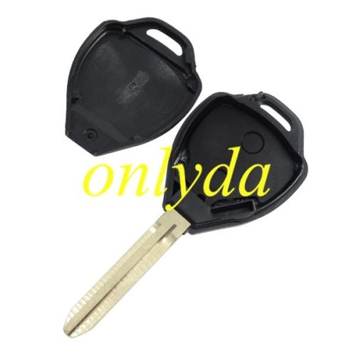 free shipping 10pcs/lot for Toyota 2 button Remote key blank with  TOY43 blade without badge