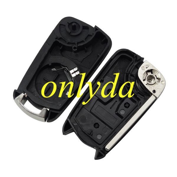 free shipping 10pcs/lot for Opel 2 button remote key blank with HU100 blade