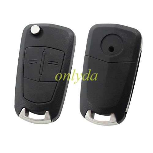 free shipping 10pcs/lot for Opel 2 button remote key blank with HU100 blade