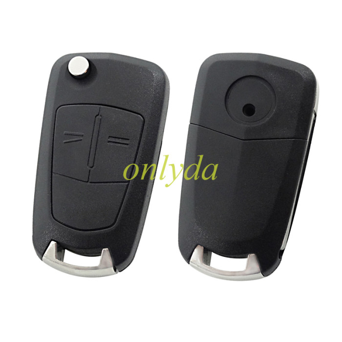 free shipping 10pcs/lot for Opel 2 button remote key blank with HU100 blade