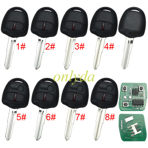 For mitsubish 3 button remote key with 433mhz P/N: G8D576MA Work On:  2004-2007 Colt 2004-2012 Grandis 2005-2016 Triton ML/MN 2007-2016 Lancer CJ(sedan) 2007-2012 Outlander ZH 2009-2012 Challenger PB 2010-2015 ASX(2WD) 2012-2015 Outlander ZJ