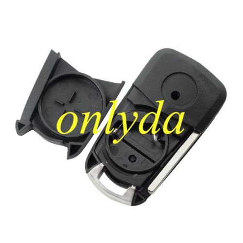 free shipping 10pcs/lot for Opel 2 button remote key blank with HU100 blade