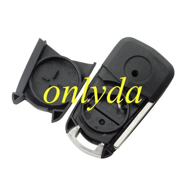 free shipping 10pcs/lot for Opel 2 button remote key blank with HU100 blade