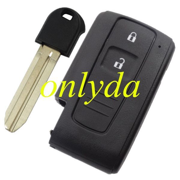 free shipping 10pcs/lot for Toyota Daihatsu 2 button remote key blank with blade
