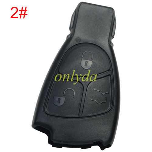 free shipping 10pcs/lot for Benz 3 button remote key blank without badge,