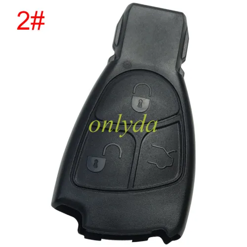 free shipping 10pcs/lot for Benz 3 button remote key blank without badge,