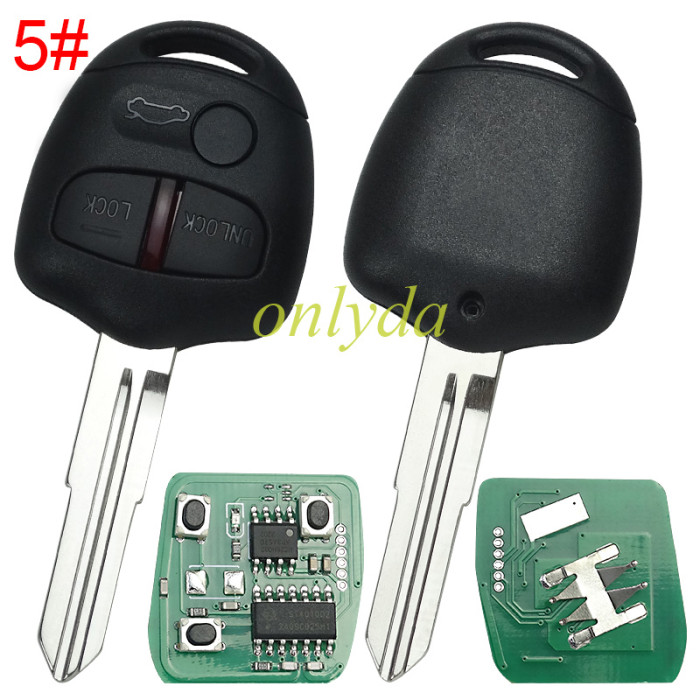 For mitsubish 3 button remote key with 433mhz P/N: G8D576MA Work On:  2004-2007 Colt 2004-2012 Grandis 2005-2016 Triton ML/MN 2007-2016 Lancer CJ(sedan) 2007-2012 Outlander ZH 2009-2012 Challenger PB 2010-2015 ASX(2WD) 2012-2015 Outlander ZJ