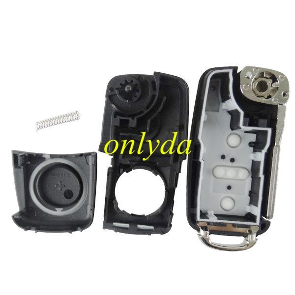 free shipping to EU, 10pcs/lot for VW 3 button key  blank with HU66 blade  new modle car after 2011（ round logo place on back）