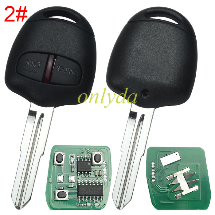 For mitsubish 3 button remote key with 433mhz P/N: G8D576MA Work On:  2004-2007 Colt 2004-2012 Grandis 2005-2016 Triton ML/MN 2007-2016 Lancer CJ(sedan) 2007-2012 Outlander ZH 2009-2012 Challenger PB 2010-2015 ASX(2WD) 2012-2015 Outlander ZJ
