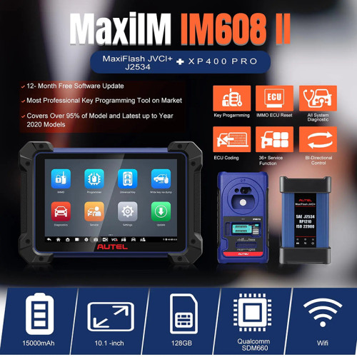 (ship from Czech Republic）AUTEL MaxiIM IM608 PRO II /2 year update free version