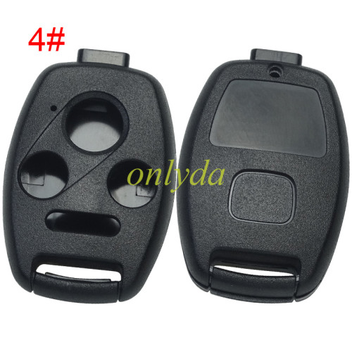 free shipping 10pcs/lot for Honda  button remote key blank with badge  (no chip slot place)