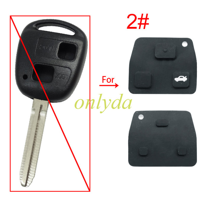 For Toyota/Lexus 2/3 button key pad, Pls choose model