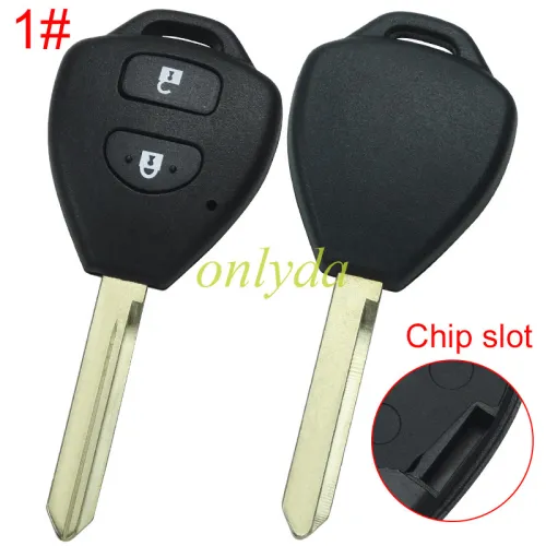 Super Stronger GTL shell  Toyota upgrade  remote key blank with TOY47 blade without badge, pls choose button model
