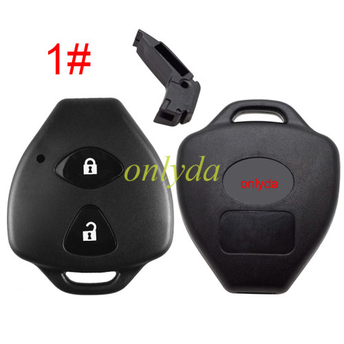 Remote Key Shell Fit For Toyota Without Blade with badge , pls choose button model