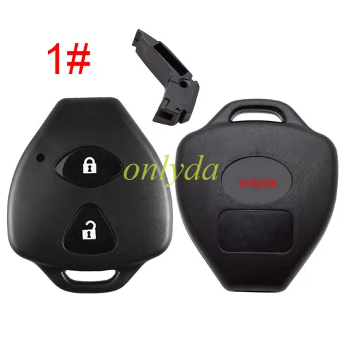 Remote Key Shell Fit For Toyota Without Blade with badge , pls choose button model