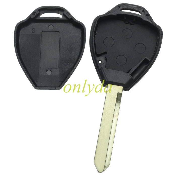 Super Stronger GTL shell  Toyota upgrade  remote key blank with TOY47 blade with badge， pls choose button model