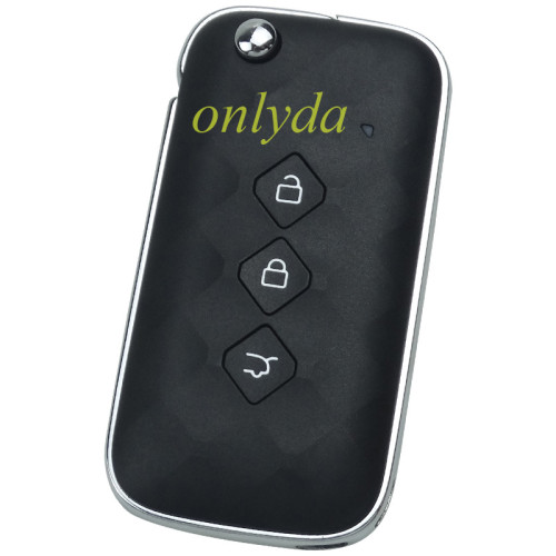 Original Chevrolet 3 button remote key shell with cross badge