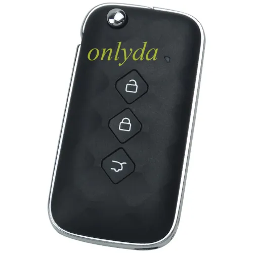 Original Chevrolet 3 button remote key shell with cross badge