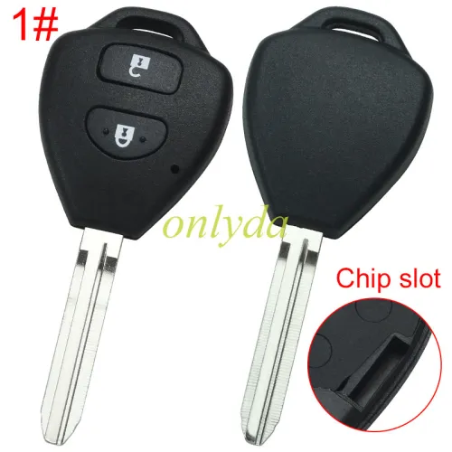 Super Stronger GTL shell  Toyota upgrade  remote key blank with TOY43 blade without badge, pls choose button model