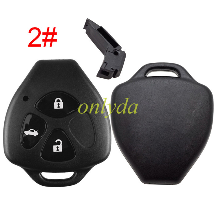 Remote Key Shell Fit For Toyota Without Blade without badge , pls choose button model
