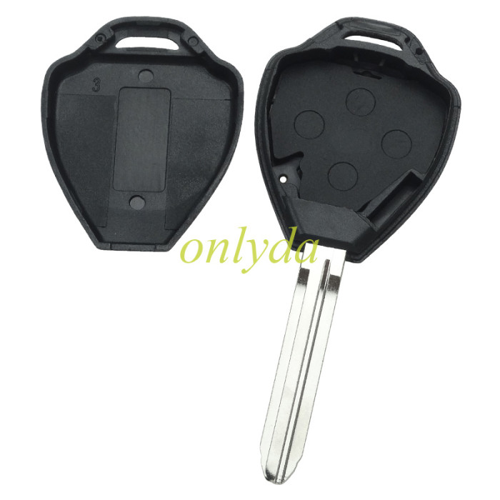 Super Stronger GTL shell  Toyota upgrade 2 button remote key blank with TOY43 blade with logoSuper Stronger GTL shell  Toyota upgrade  remote key blank with TOY43 blade with bagde, pls choose button model