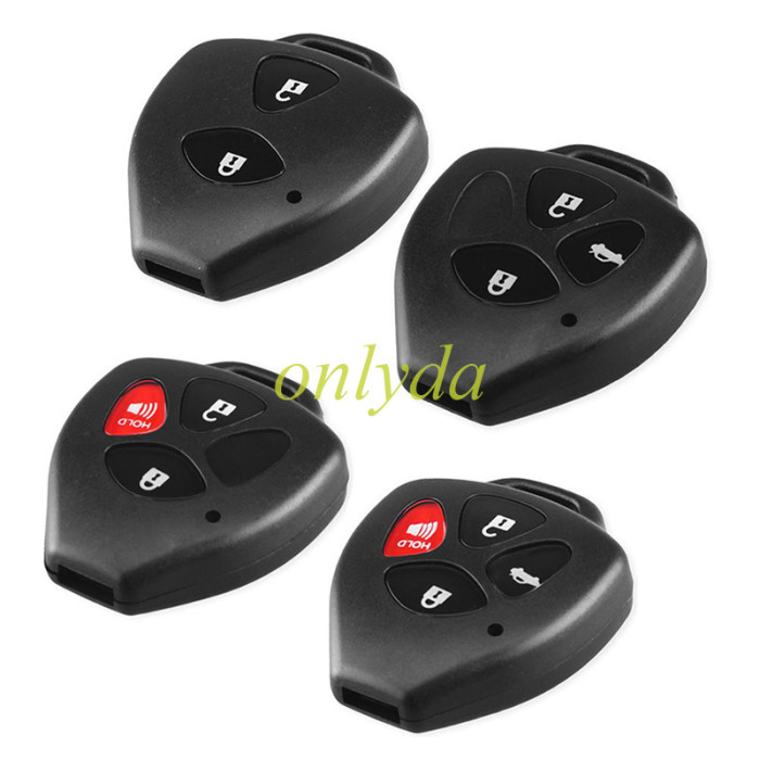 Remote Key Shell Fit For Toyota Without Blade without badge , pls choose button model