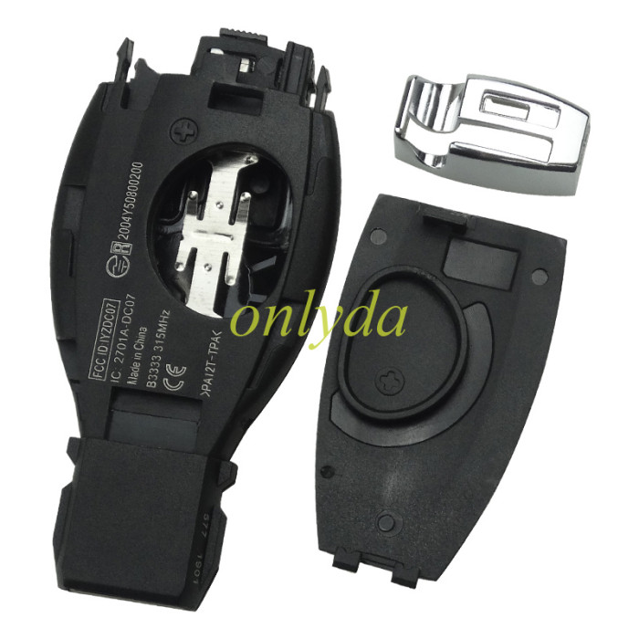 Free shipping 5pcs/lot Xhorse VVDI 3 button remote Key  for Mercedes-Benz Yellow Color board without point 434mhz