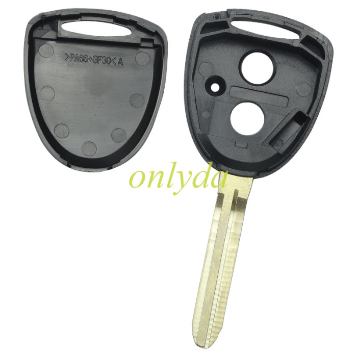 For Toyota 2 button remote key shell with  blade without badge  used for FT ,  1#Toy43, 2#Toy41, 3#Toy47 pls choose blade model
