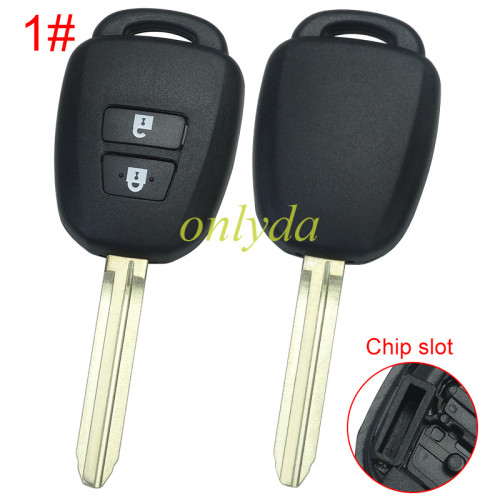 Super Stronger GTL shell  Toyota  remote key blank with Toy43 blade without logo place, pls choose the button