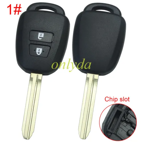 Super Stronger GTL shell  Toyota  remote key blank with Toy43 blade without logo place, pls choose the button