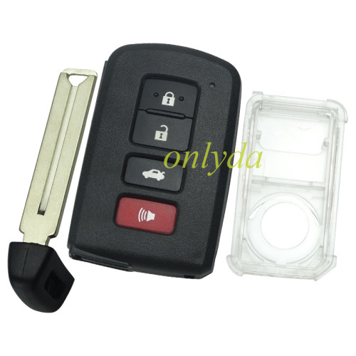 For Toyota 4 button remote key shell ,the button is square