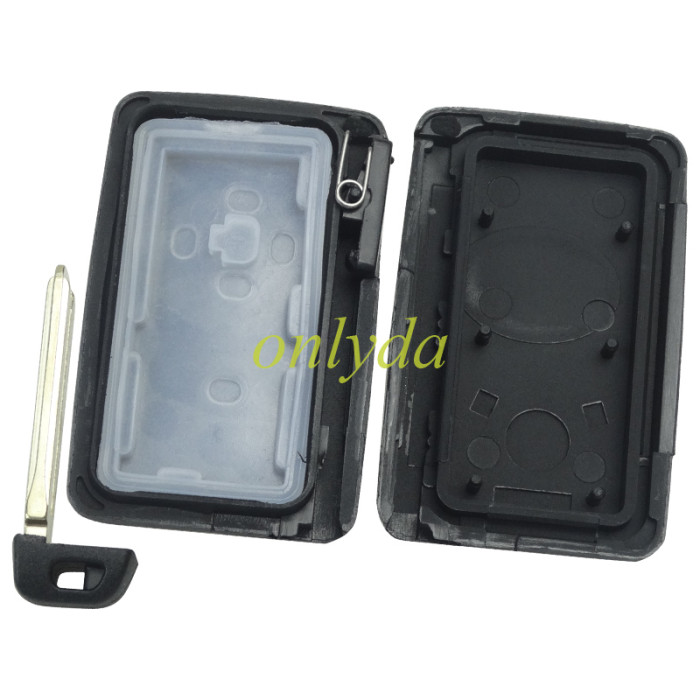 For Toyota  remote key shell with Black square  with key blade with badge , pls choose button model