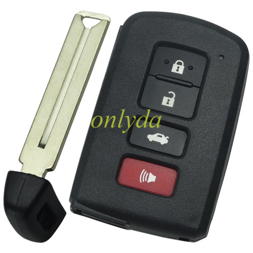 For Toyota 4 button remote key shell ,the button is square