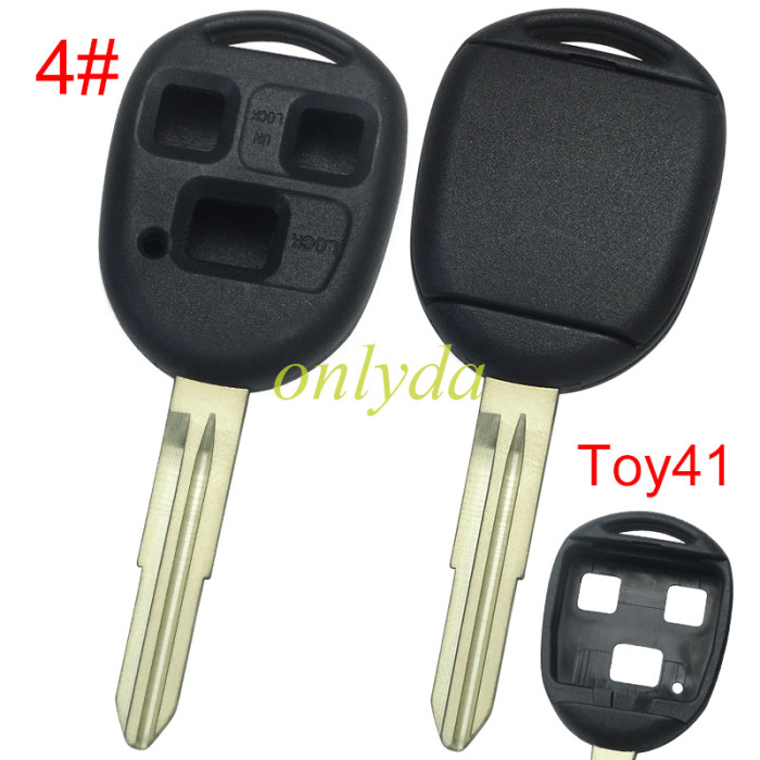 Super Stronger GTL shell  Lexus upgrade 3 button key shell without badge,pls choose blade model