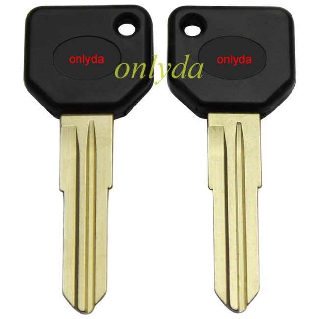 For Toyota transponder key blank with carbon chip part,with right blade with badge