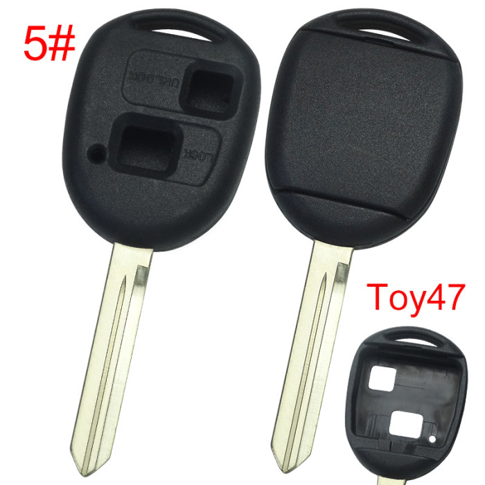 Super Stronger GTL shell  Lexus upgrade 2 button key shell without badge,pls choose blade model