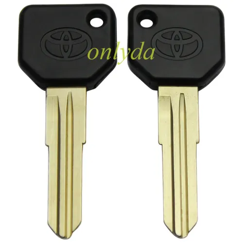 For Toyota transponder key blank  with carbon chip part,with right  blade  with badge