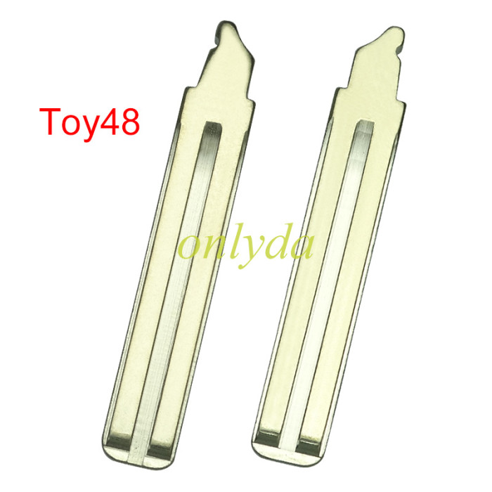 For Toyota  flip remote key blank with TOY48 blade with badge , please choose the button model