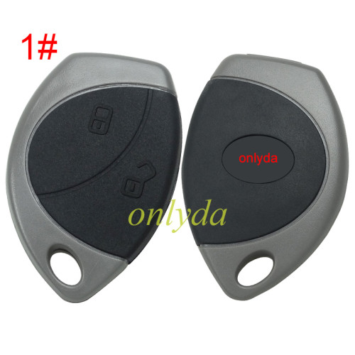 For Toyota 2 button remote key blank without blade,back shape is Toyota Lo shape