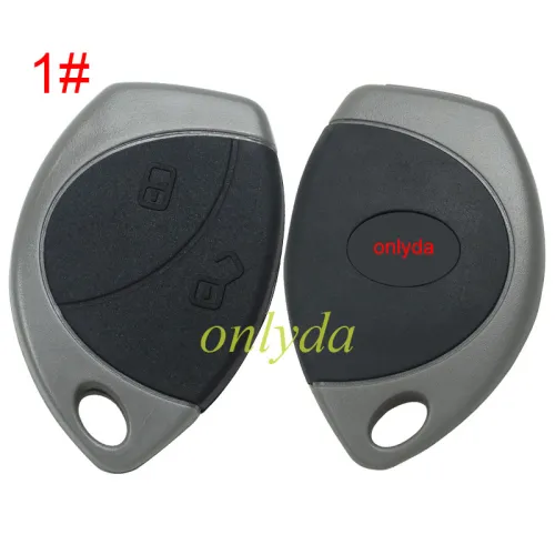 For Toyota 2 button remote key blank without blade,back shape is Toyota Lo shape