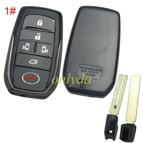 For Toyota remote key shell with badge with blade  ,The back is flat, pls choose button model