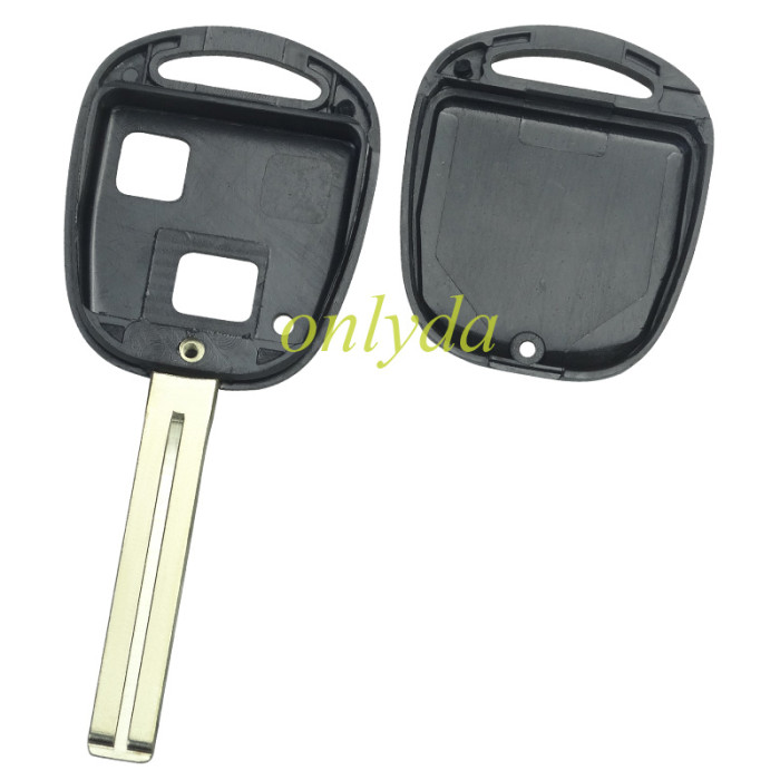 For Toyota 2 Button Remote key blank with bagde，pls choose blade model