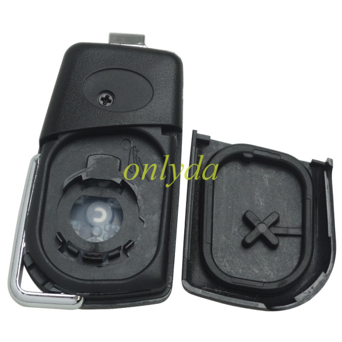 For Toyota  flip remote key blank with Toy43 blade with badge , please choose the button model