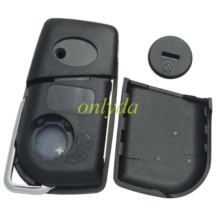 For Toyota  remote key shell  with TOY48 blade  with badge , pls choose button model