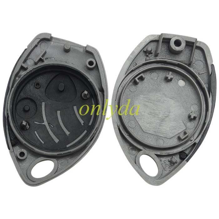 For Toyota 2 button remote key blank without blade,back shape is Toyota Lo shape
