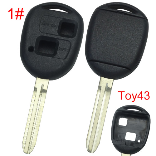 Super Stronger GTL shell  Lexus upgrade 2 button key shell without badge,pls choose blade model
