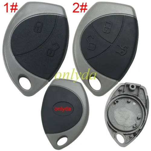 For Toyota 2 button remote key blank without blade,back shape is Toyota Lo shape
