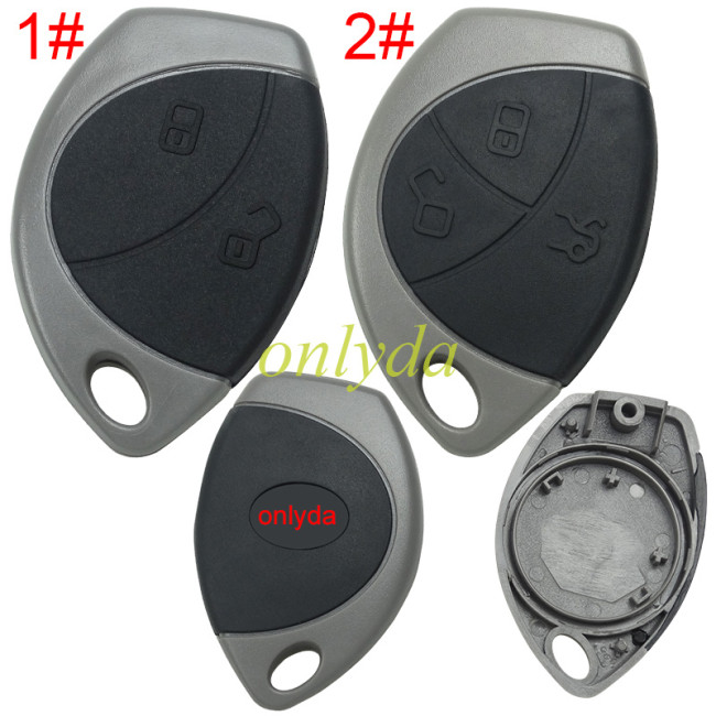 For Toyota 2 button remote key blank without blade,back shape is Toyota Lo shape