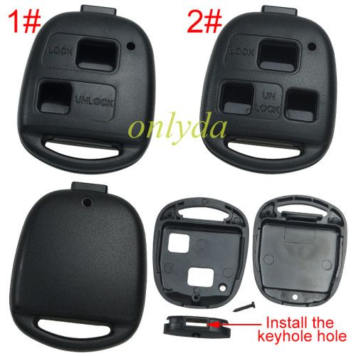 For Lexus remote key case, without badge,pls choose button model