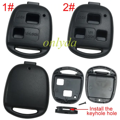 For Lexus remote key case, without badge,pls choose button model